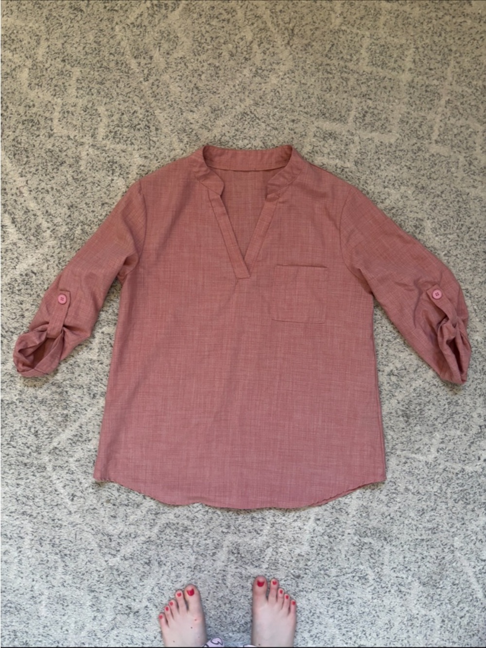 Lightweight Linen Tunic Blouse